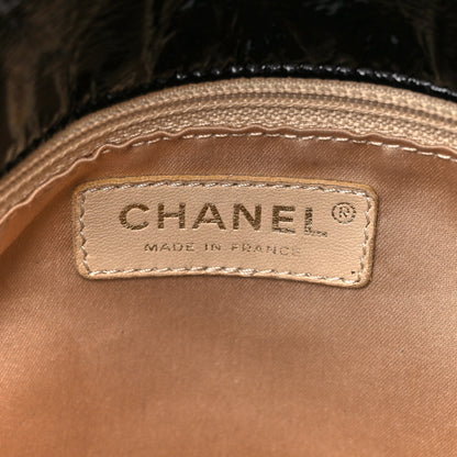 Chanel Vinyl Medium Rock and Chain Flap Black Black 7 of 11