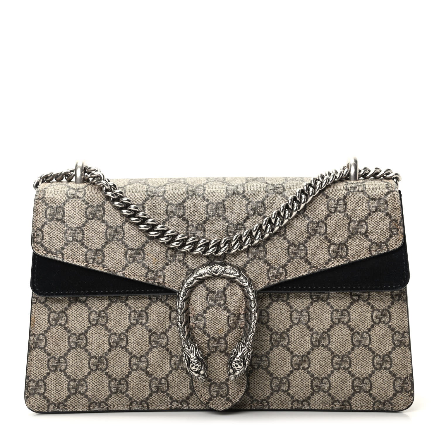 Gucci GG Supreme Monogram Small Dionysus Shoulder Bag Black 1 of 9
