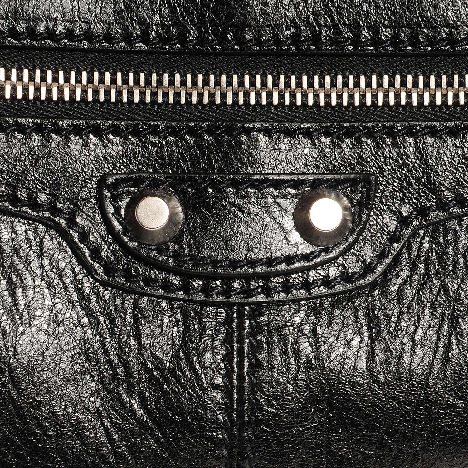 Balenciaga Agneau Arena Classic Hardware Large Clip Black 8 of 9