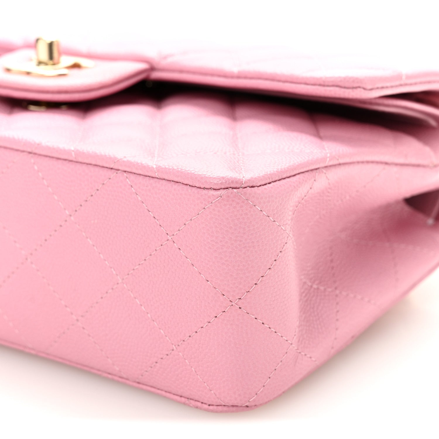 Chanel Caviar Quilted Small Double Flap Pink 10 of 10