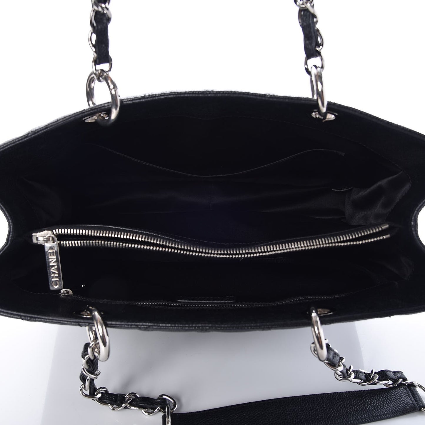 Caviar Quilted Grand Shopping Tote GST Black