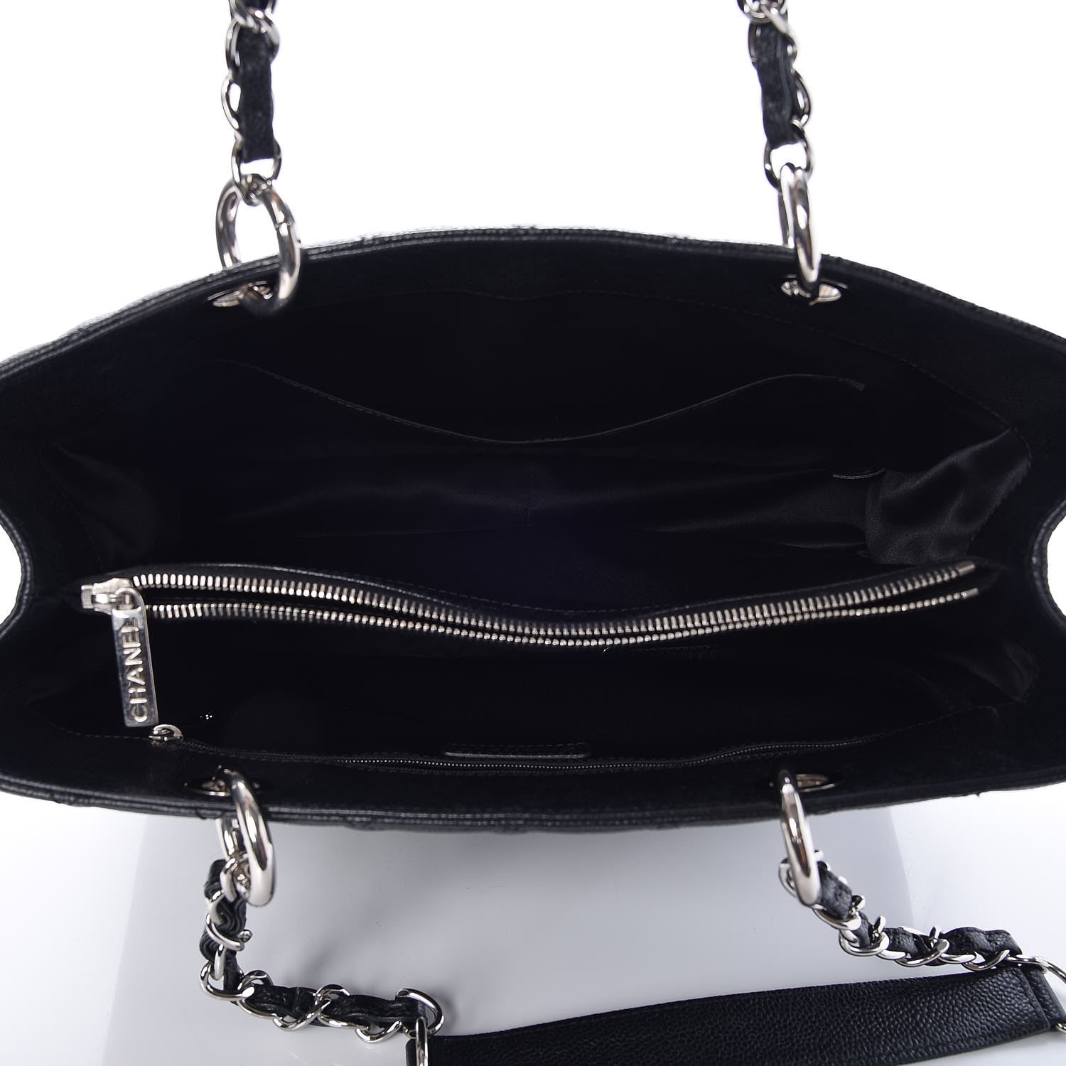 Chanel Caviar Quilted Grand Shopping Tote GST Black 5 of 7