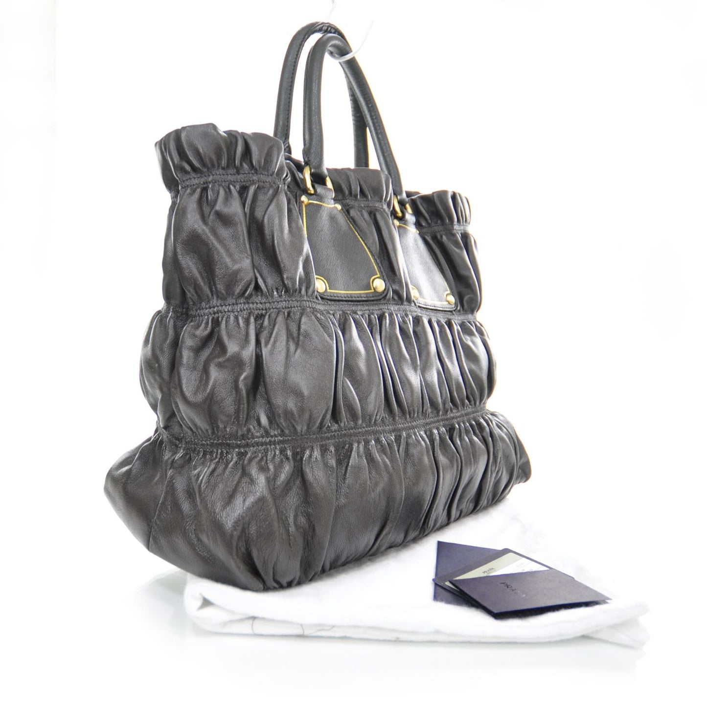 Nappa Gaufre Tote Dark Coffee