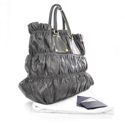 Prada Nappa Gaufre Tote Dark Coffee 3 of 9