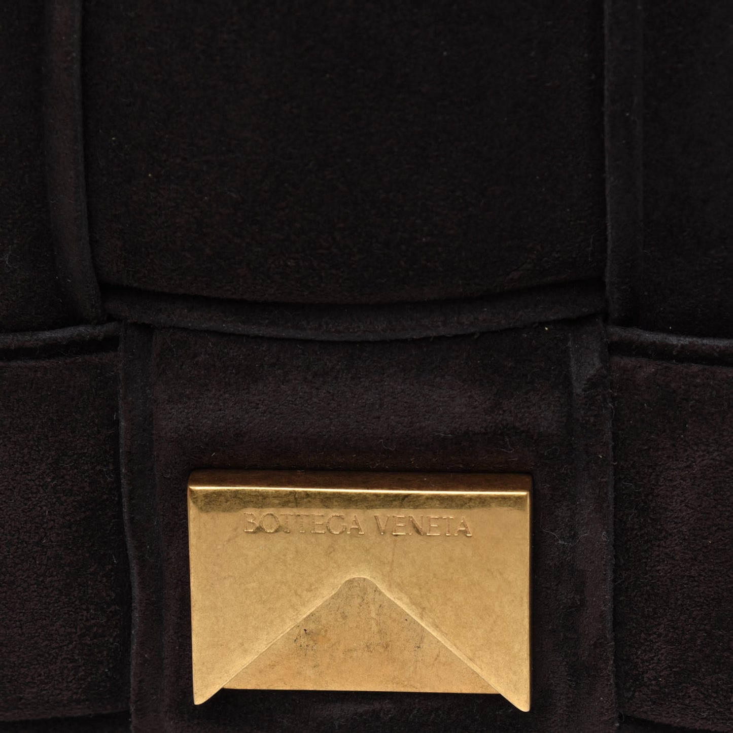Suede Maxi Intrecciato Padded Chain Cassette Crossbody Bag Fondant