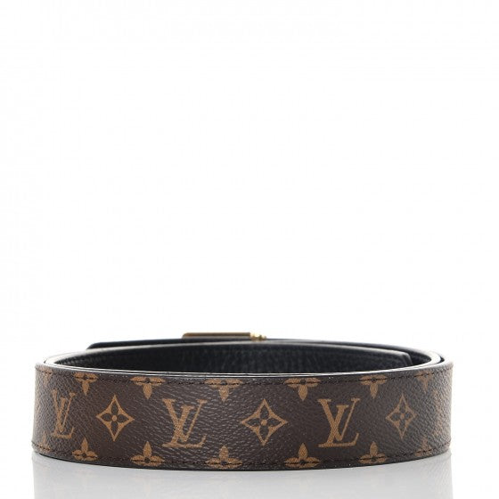 Calfskin Monogram 30mm LV Morningram Reversible Belt 85 34 Black