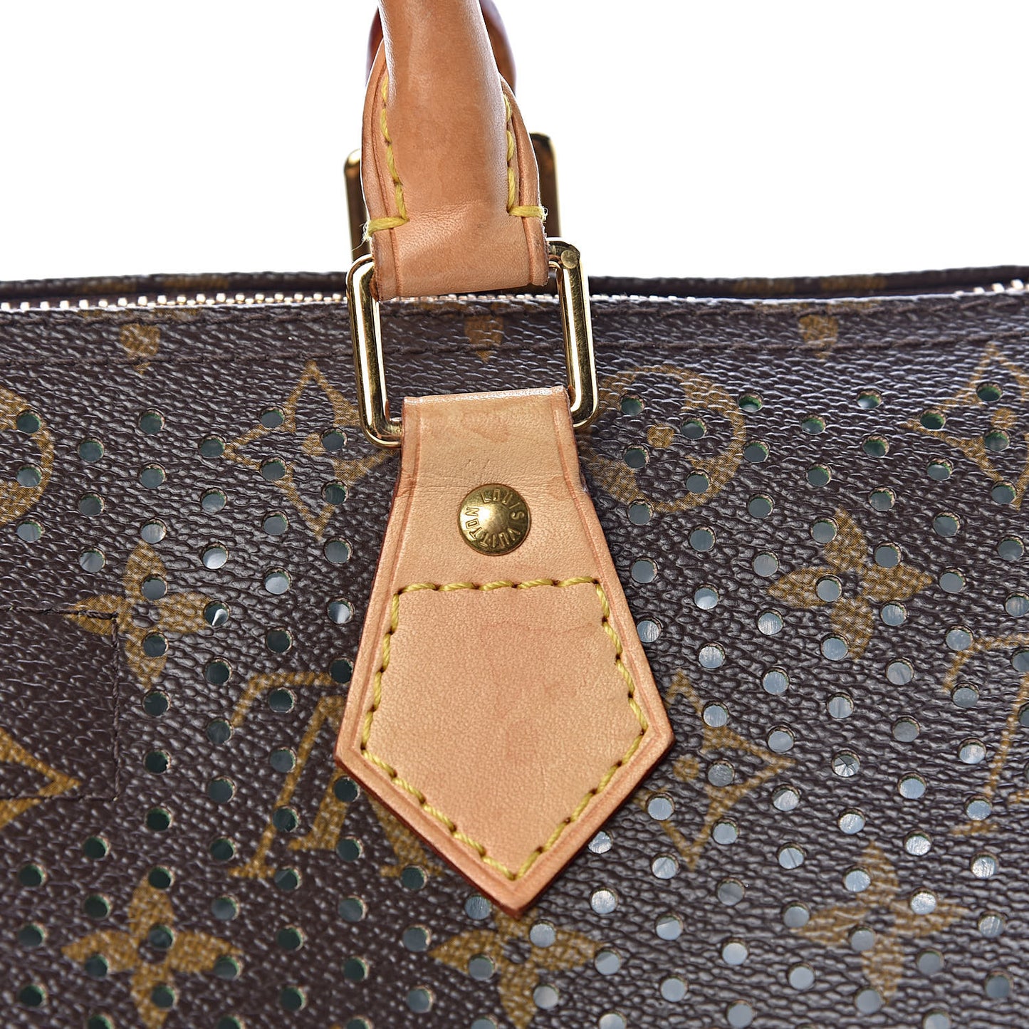 Monogram Perforated Speedy 30 Green