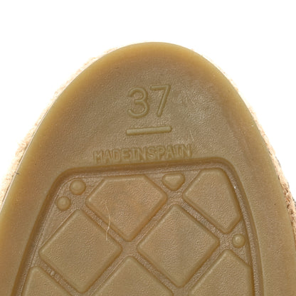 Chanel Lambskin Quilted CC Espadrilles 37 Grey 6 of 7