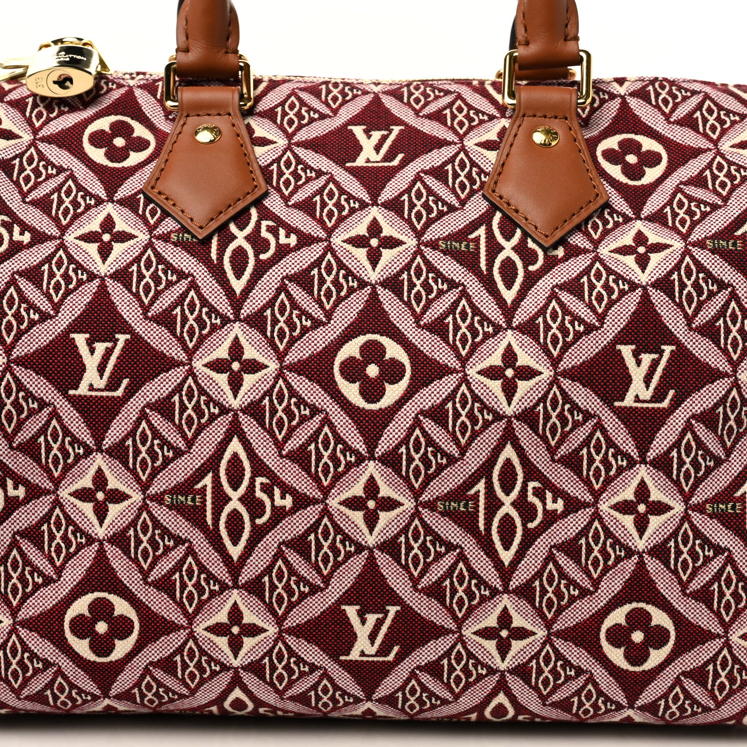Louis Vuitton Jacquard Since 1854 Speedy Bandouliere 25 Bordeaux 8 of 11