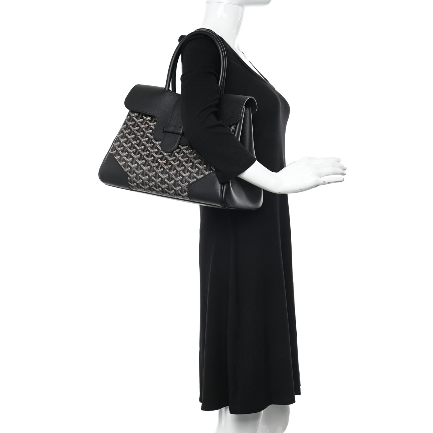 Goyardine Saigon Tote Black