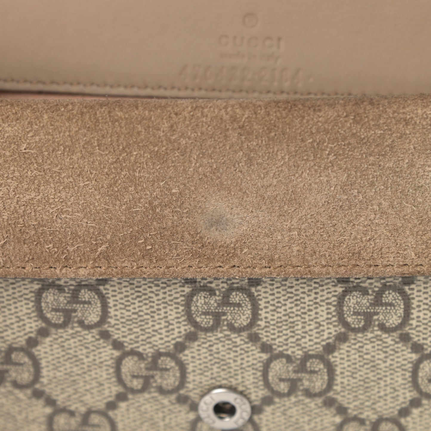 GG Supreme Monogram Super Mini Dionysus Shoulder Bag Taupe