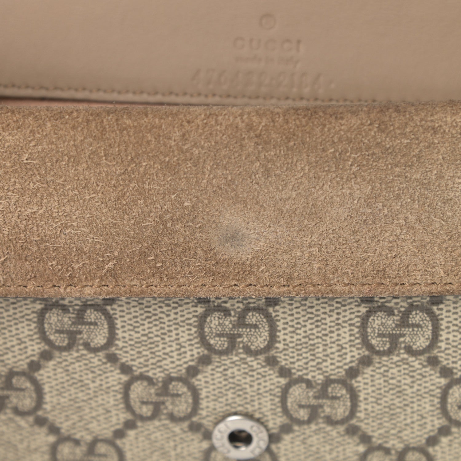 Gucci GG Supreme Monogram Super Mini Dionysus Shoulder Bag Taupe 10 of 11