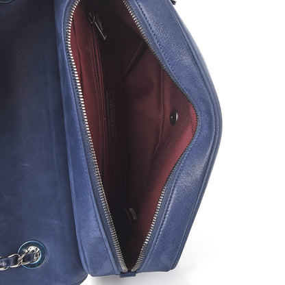 Chanel Glazed Calfskin Quilted Medium Day Trip Flap Navy 5 of 12