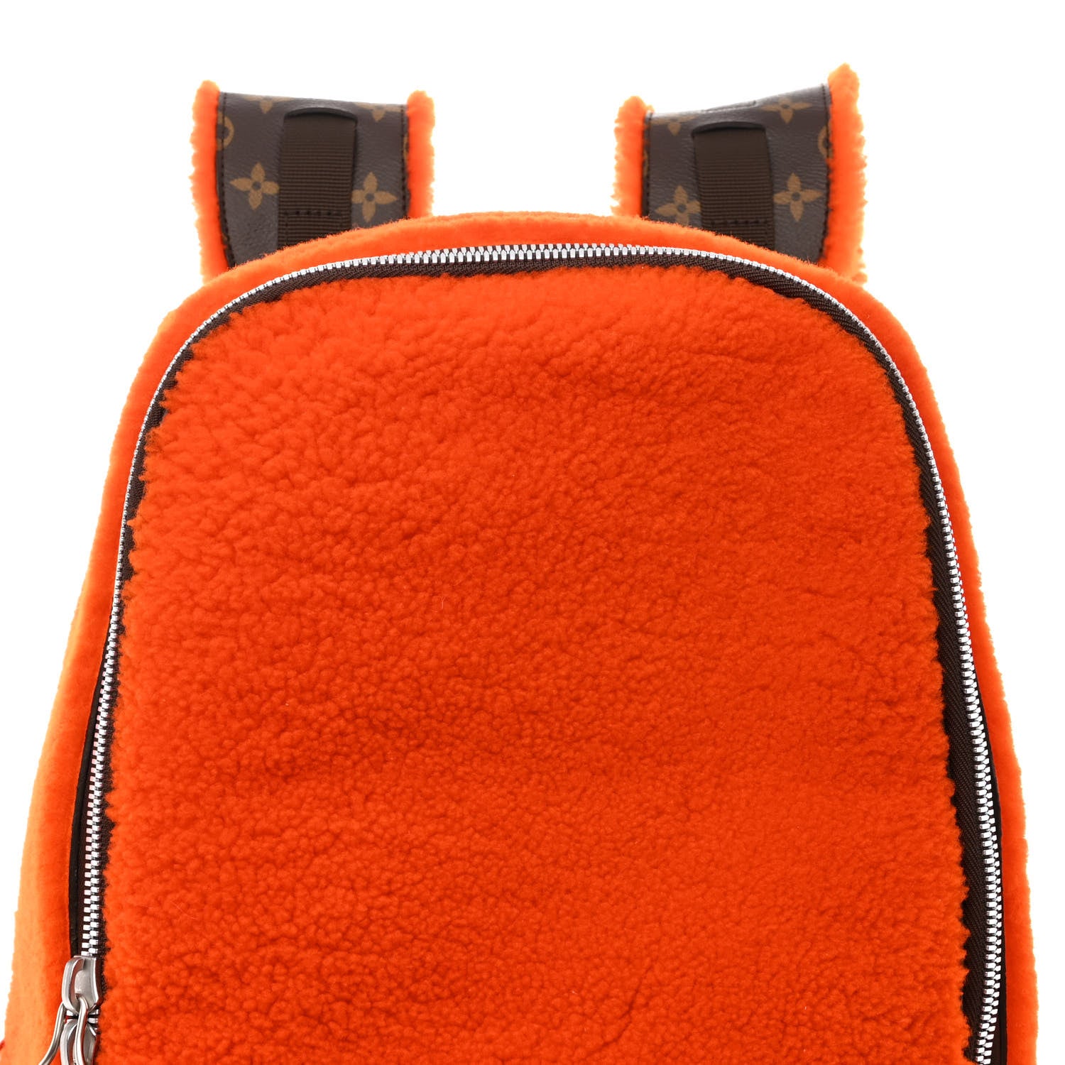 Louis Vuitton Shearling Monogram Marc Newson Fleece Pack Orange 9 of 15