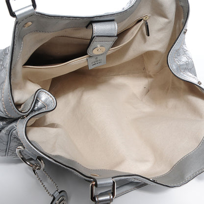 Gucci Guccissima Large Sukey Tote Silver 5 of 7