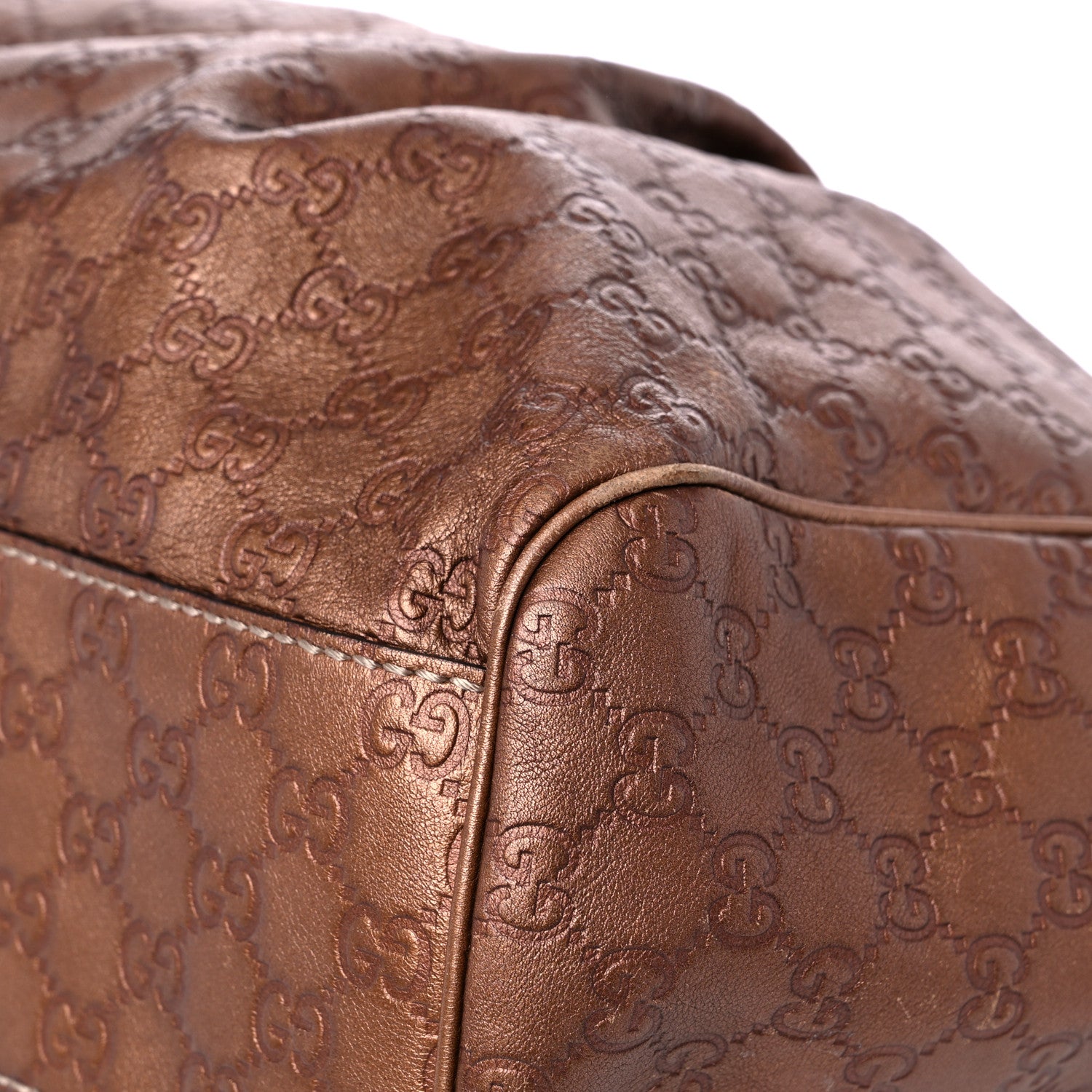 Gucci Guccissima Large Sukey Tote Bronze 8 of 18