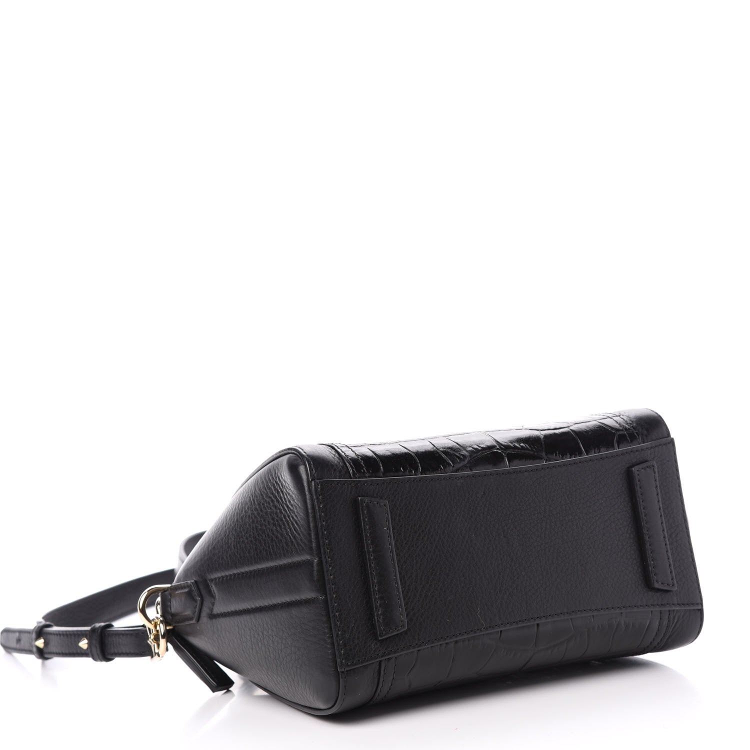 Givenchy Calfskin Crocodile Embossed Antigona Black 4 of 10