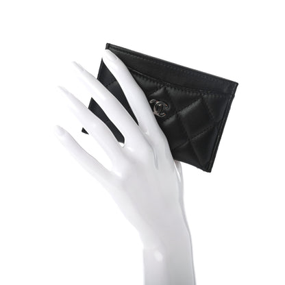 Chanel Lambskin Quilted Card Holder Black 2 of 8