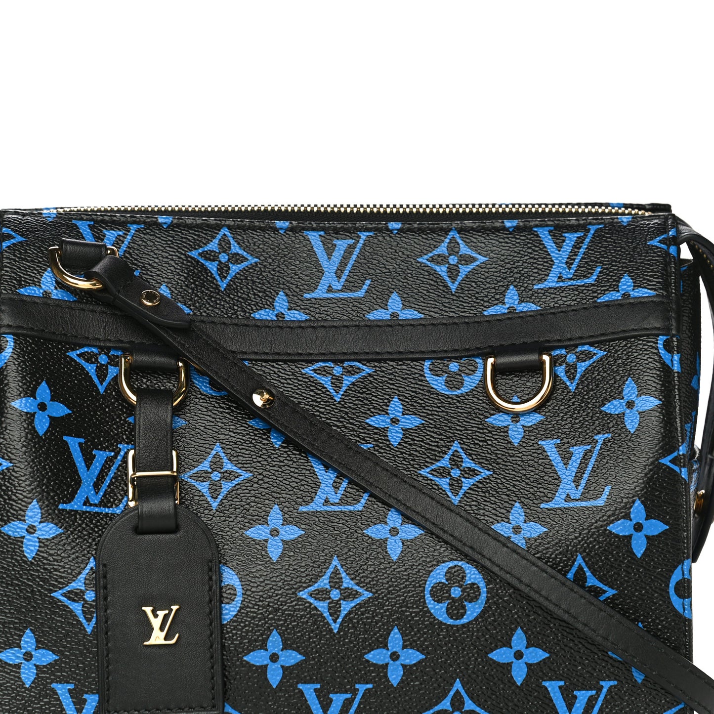 Colored Monogram Speedy Amazon PM Blue Black