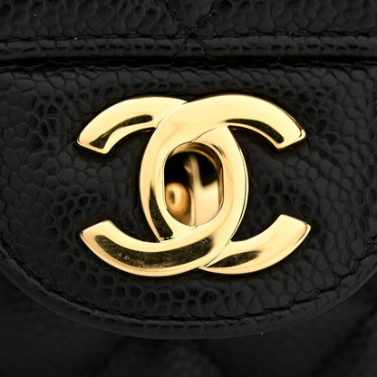 Chanel Caviar Quilted Small Double Flap Black 11 of 12