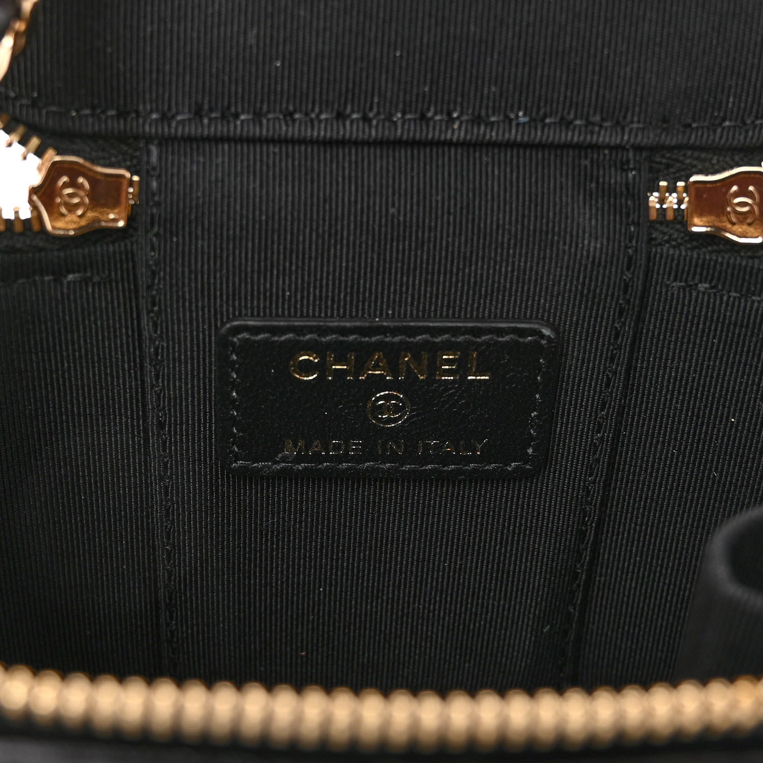 Chanel Lambskin Quilted My Chanel Lady Vanity Case With Chain Black 6 of 11