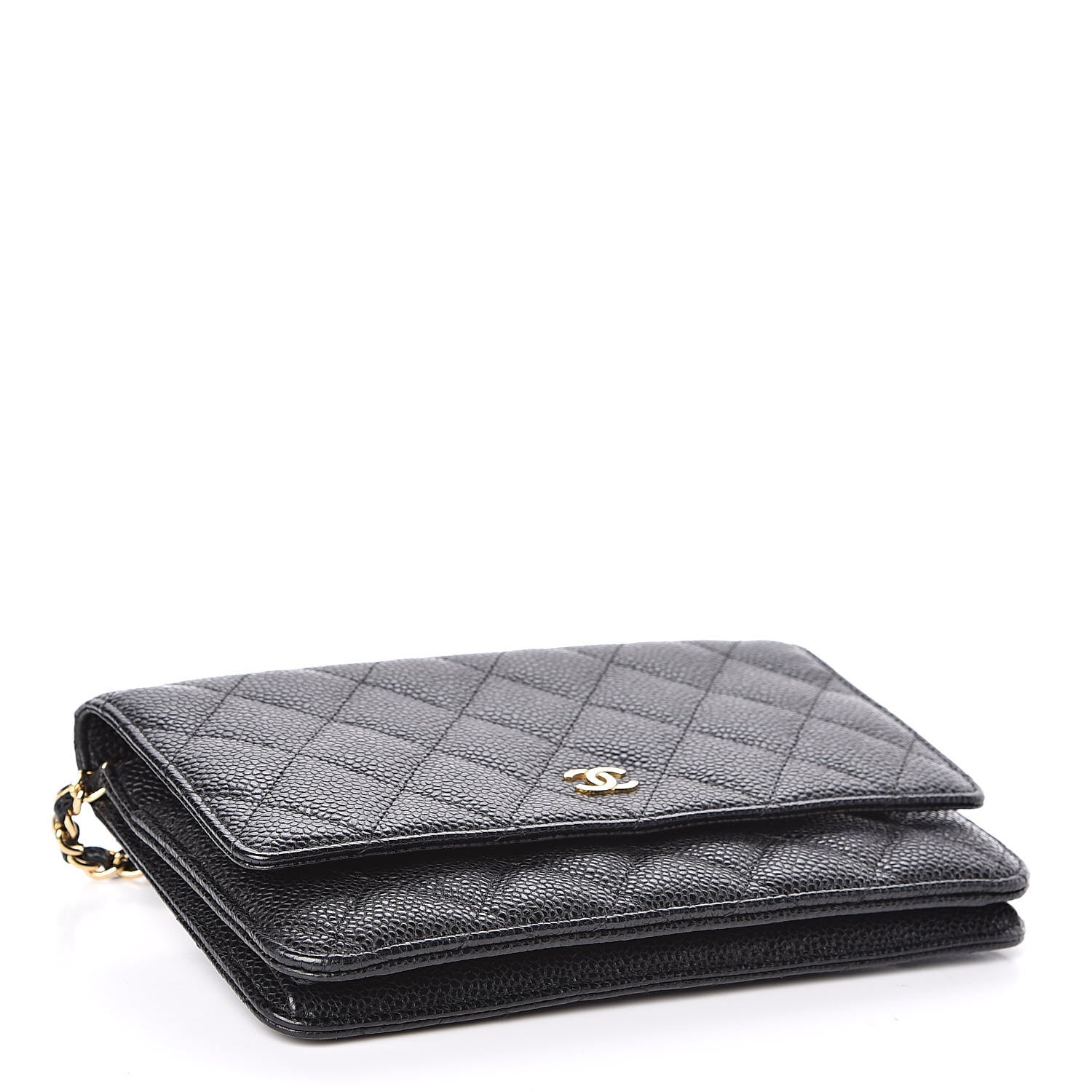 Chanel Caviar Quilted Wallet On Chain WOC Black 4 of 12