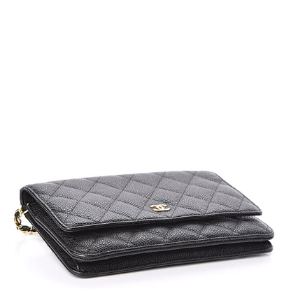 Chanel Caviar Quilted Wallet On Chain WOC Black 4 of 12