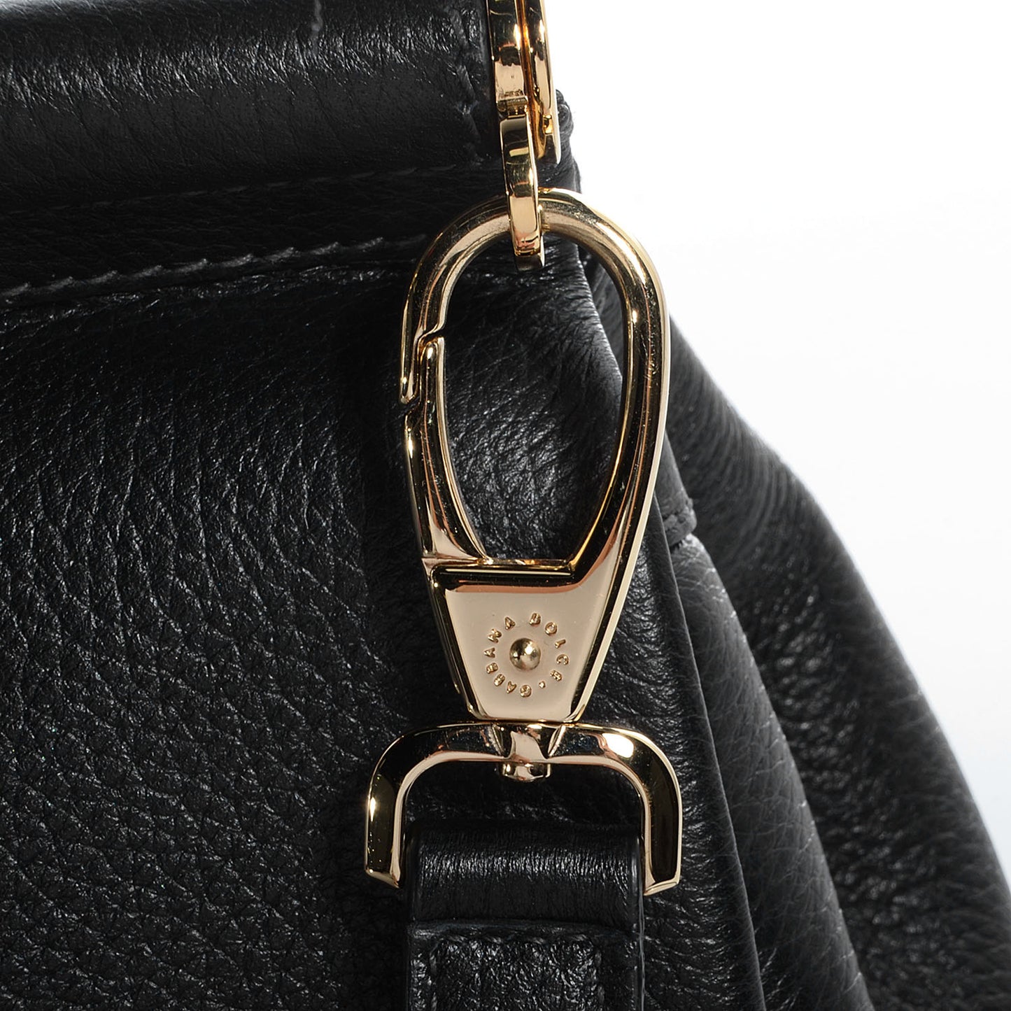 Grained Deerskin Medium Miss Sicily Satchel Black