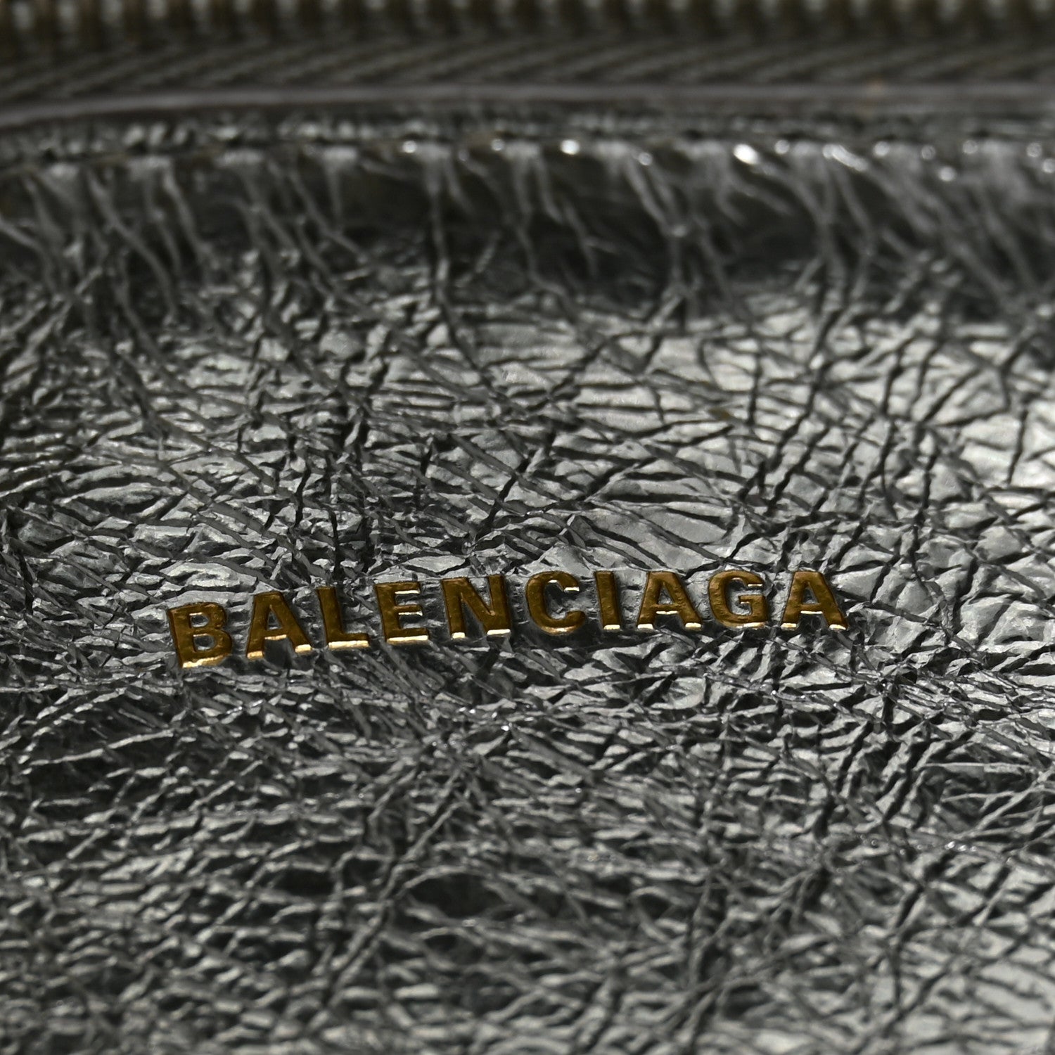 Balenciaga Metallic Calfskin Papier Mini A4 Tote Silver 7 of 12