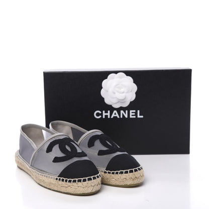 Chanel Mesh Grosgrain CC Espadrilles 36 Grey 12 of 12