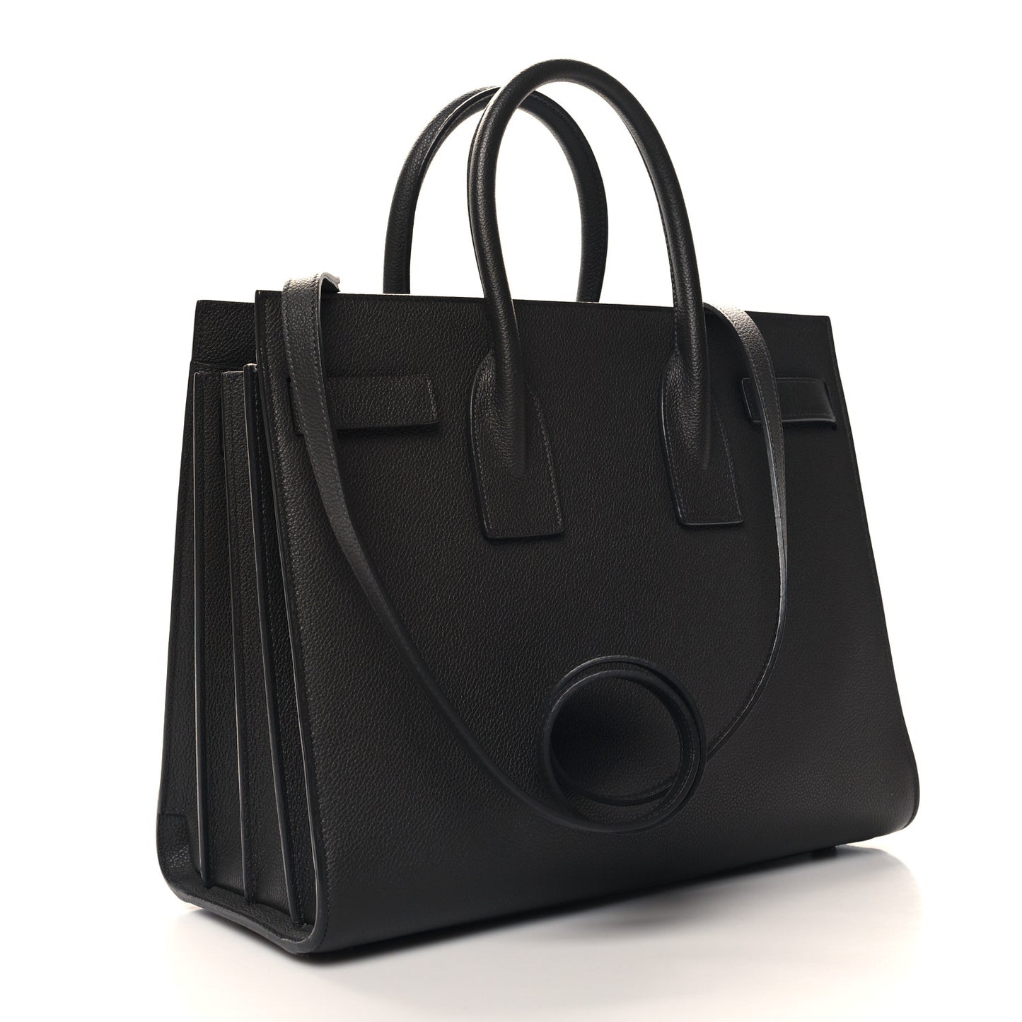Grained Calfskin Small Sac De Jour Fog