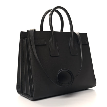 Saint Laurent Grained Calfskin Small Sac De Jour Fog 3 of 11
