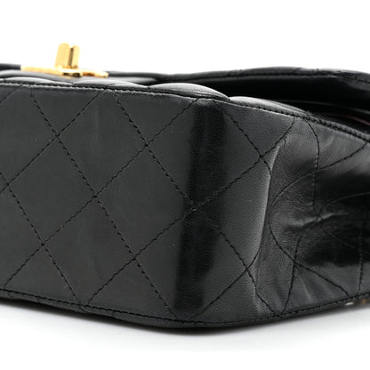 Chanel Lambskin Quilted Small Double Flap Black 8 of 16