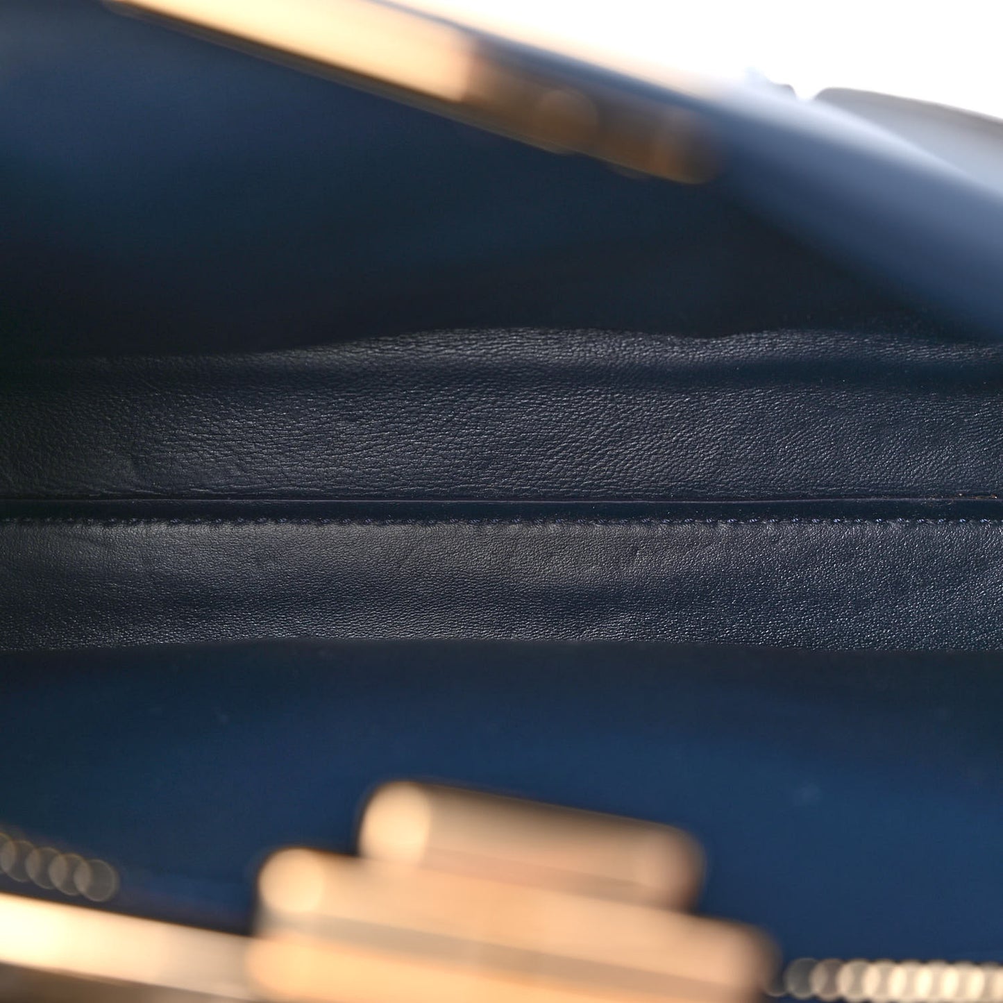 Vitello Seta Shiny Nappa Medium 3 Pocket Peekaboo Iconic Satchel Blueberry