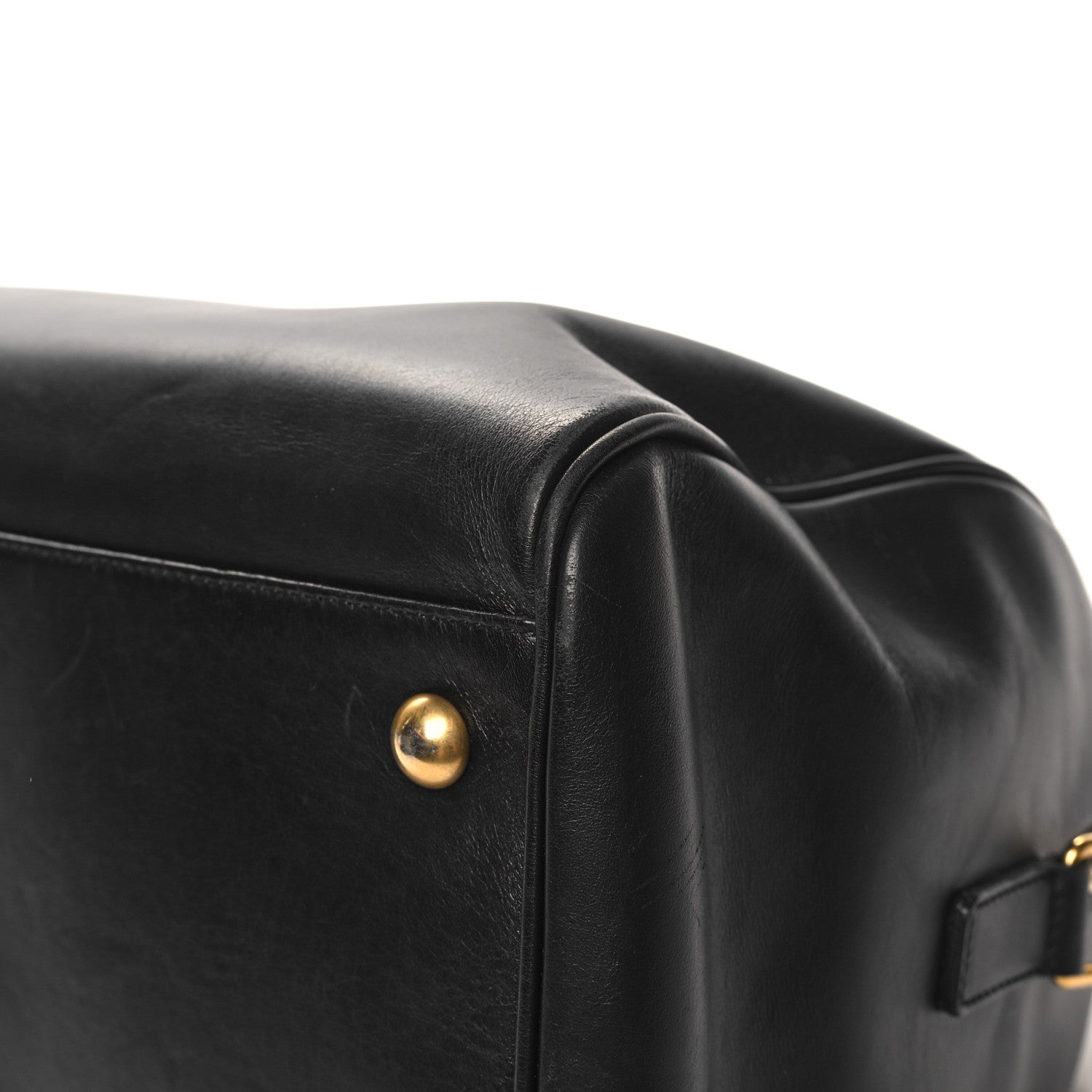 Saint Laurent Calfskin Classic Duffle 6 Black 12 of 15
