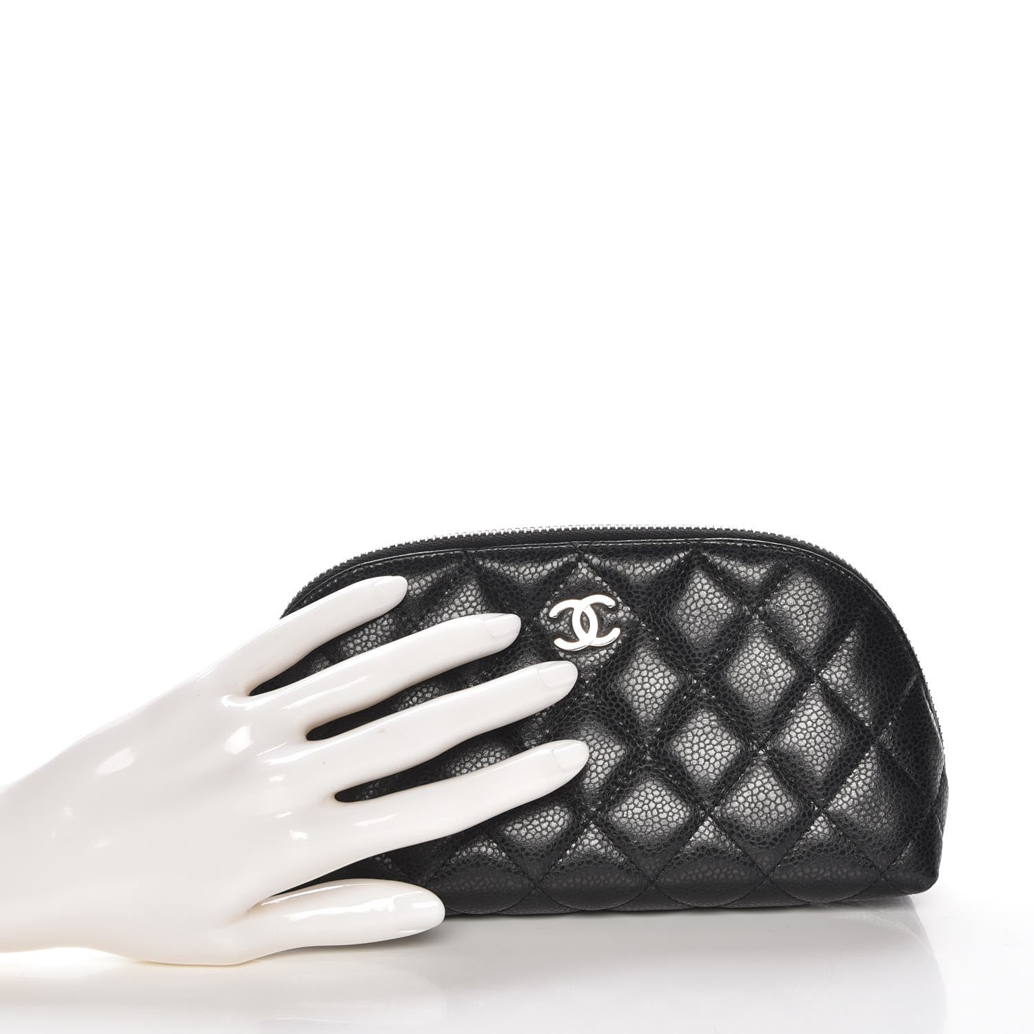 Chanel Caviar Cosmetic Case Black 2 of 8
