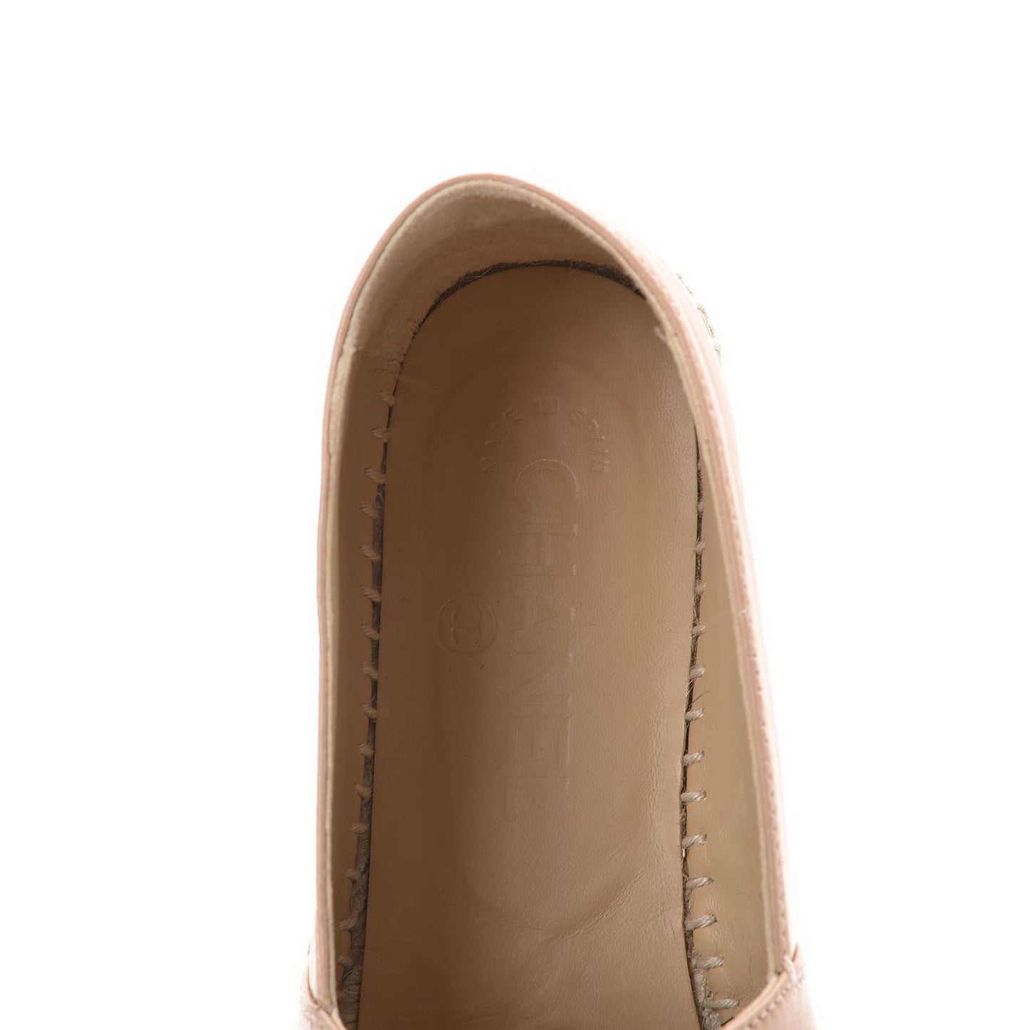 Lambskin CC Espadrilles 37 Nude