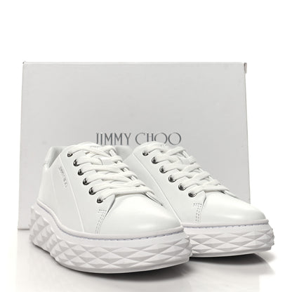 Jimmy Choo Nappa Diamond Light Platform Sneakers 35.5 White 8 of 8