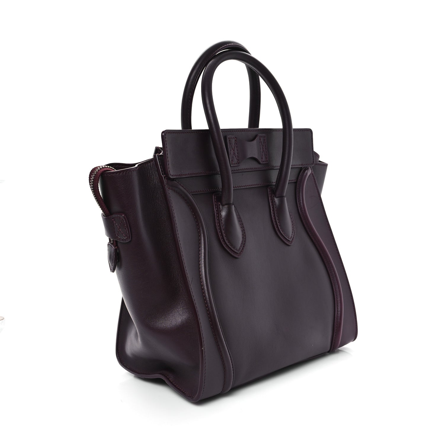 Smooth Calfskin Mini Luggage Burgundy