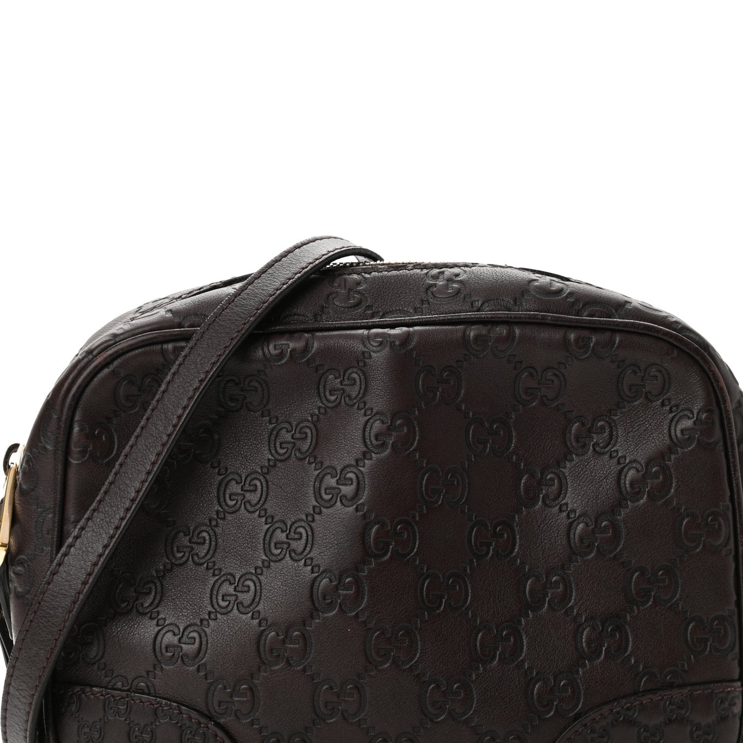 Guccissima Mini Bree Messenger Bag Chocolate