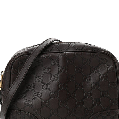 Gucci Guccissima Mini Bree Messenger Bag Chocolate 7 of 9