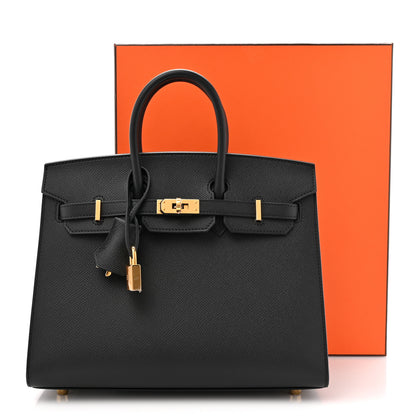 Hermes Epsom Birkin Sellier 25 Black 11 of 11