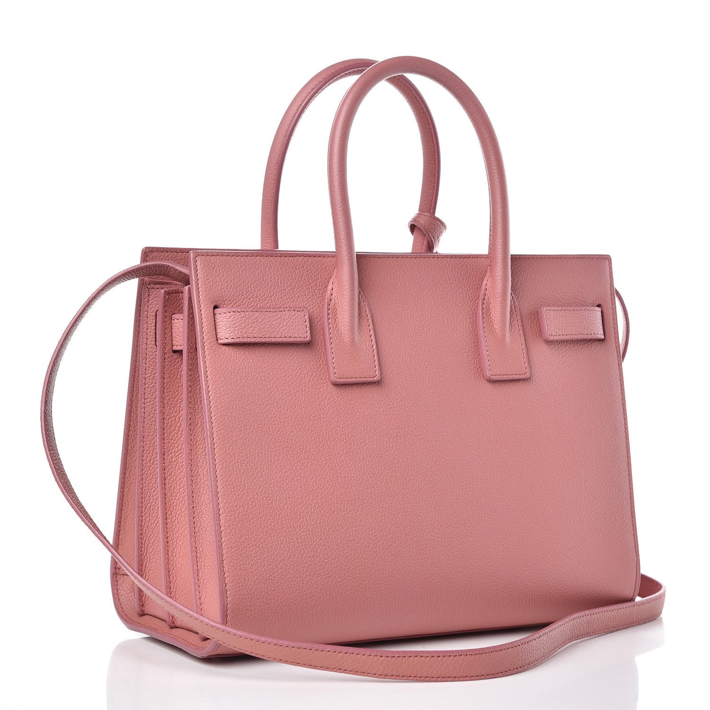 Grained Calfskin Baby Sac De Jour Dark Rose
