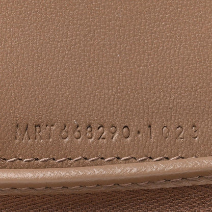 Saint Laurent Lambskin Matelasse Chevron Monochrome Monogram Flap Card Case Dusty Grey 7 of 9