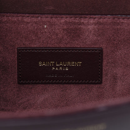 Saint Laurent Calfskin Medium Dylan Shoulder Bag Burgundy 6 of 12