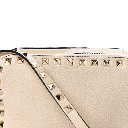 Valentino Garavani Grained Calfskin Rockstud Camera Crossbody Bag Ivory 10 of 13
