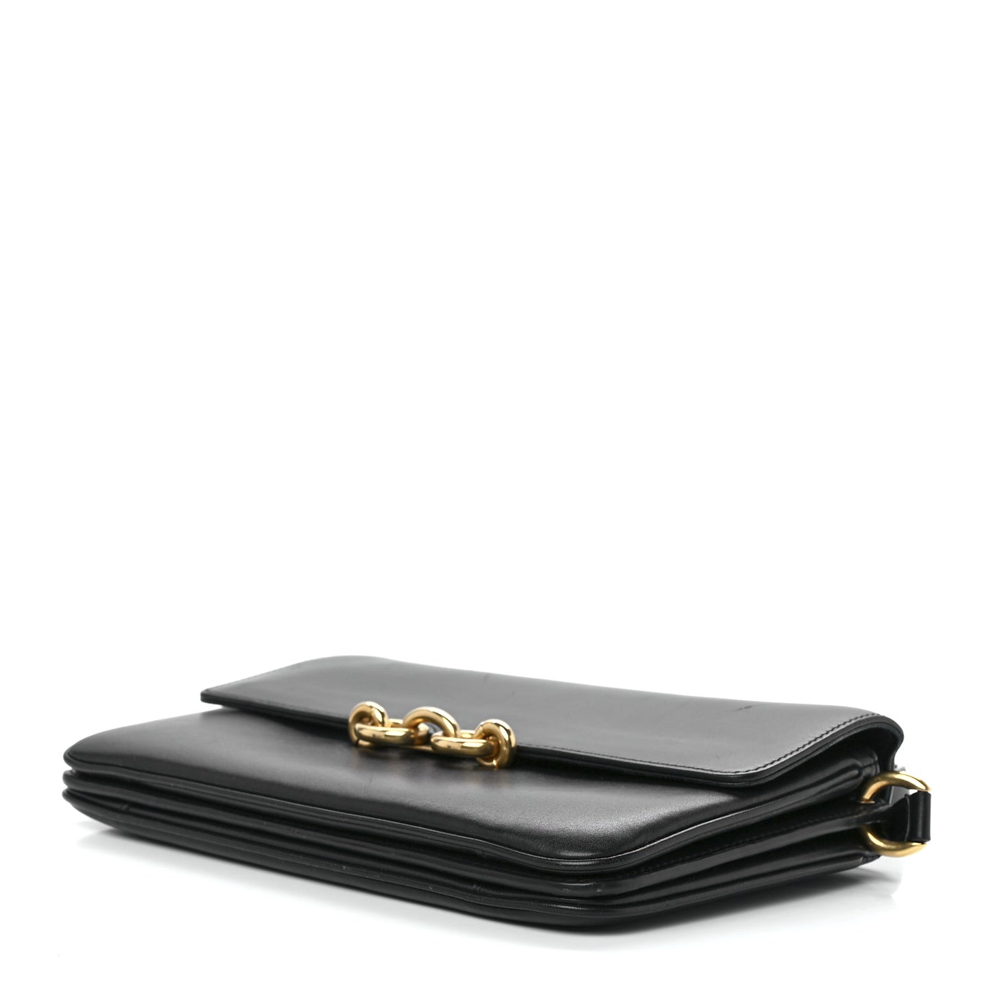 Smooth Calfskin Le Maillon Satchel Black