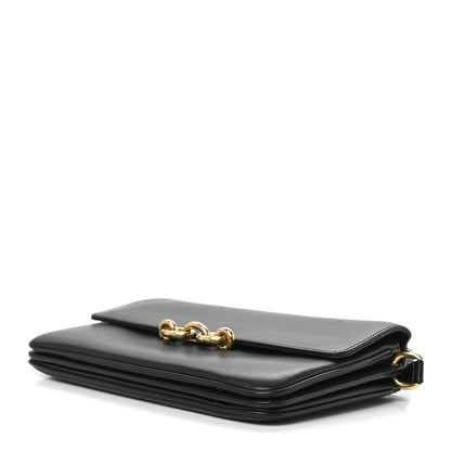 Saint Laurent Smooth Calfskin Le Maillon Satchel Black 10 of 15