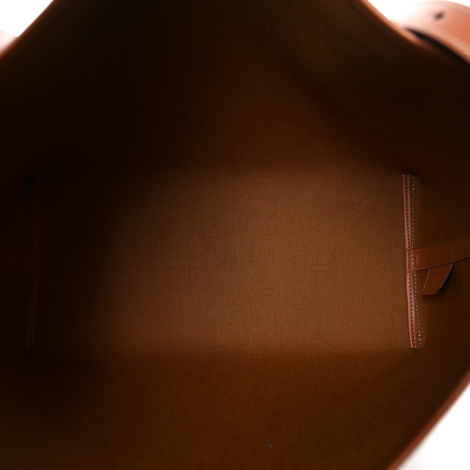 Celine Triomphe Canvas Calfskin Shopper Tote Tan 6 of 10