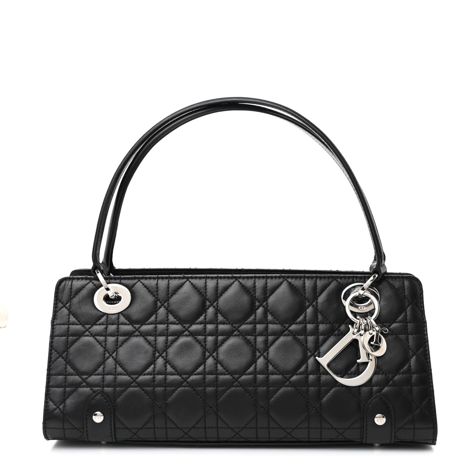 Christian Dior Lambskin Cannage Soft Lady Dior East West Black 1 of 12